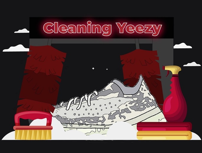 Step by Step Cleaning Yeezy Slides