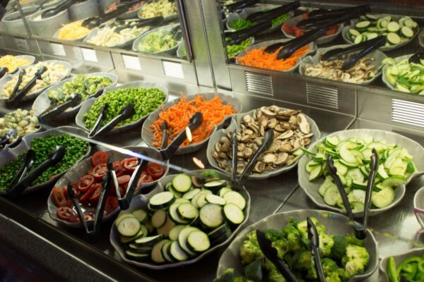 how cold does a salad bar have to be